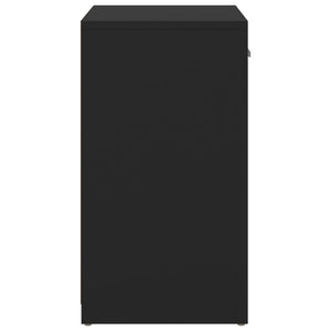 Skobänk svart 94,5x31x57 cm konstruerat trä