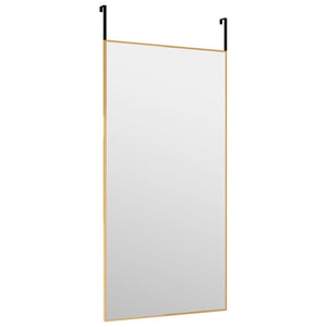 Dörrspegel guld 40x80 cm glas och aluminium