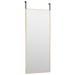 Dörrspegel guld 40x100 cm glas och aluminium