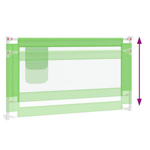 Sängskena för barn grön 140x25 cm tyg