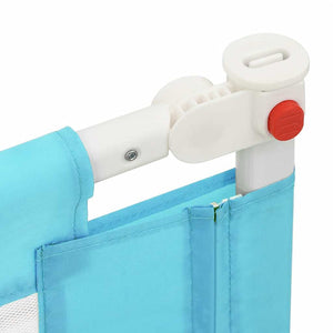 Sängskena för barn blå 200x25 cm tyg