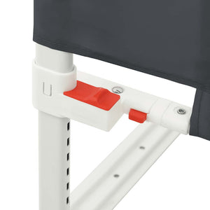 Sängskena för barn mörkgrå 190x25 cm tyg