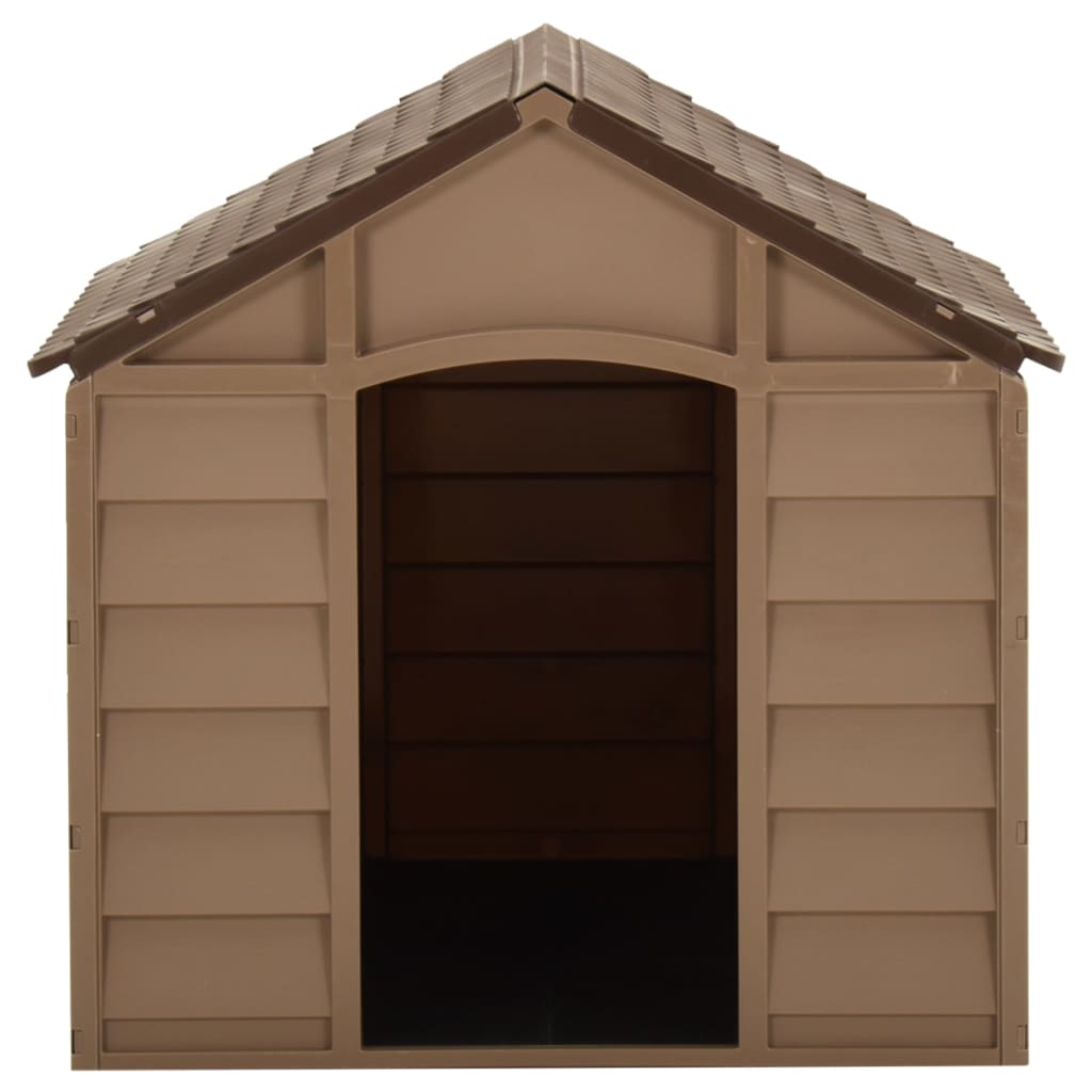 Hundkoja brun 71x71,5x68 cm PP
