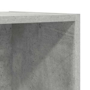 Väggmonterad tv-bänk betonggrå 37x37x107 cm konstruerat trä