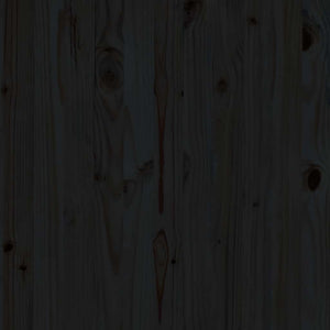 Mittensektion till pallsoffa 2 st svart massiv furu