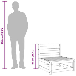 Hörnsektion till pallsoffa 3 st honungsbrun massiv furu