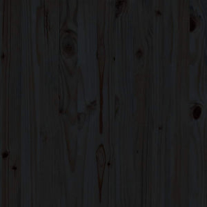 Mittensektion till pallsoffa 3 st svart massiv furu