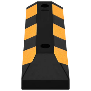 Reflekterande stoppklossar 2 st 56x15x10 cm gummi