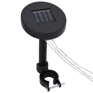 Paviljong dubbla tak och ljusslinga LED 3x3x2,7 m taupe