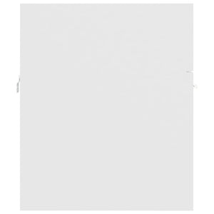 Badrumsmöbler set vit konstruerat trä