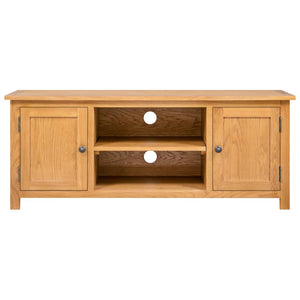 TV-bänk 110x35x44 cm massiv ek