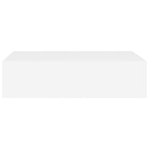 Väggmonterad låda 2 st vit 40x23,5x10 cm MDF