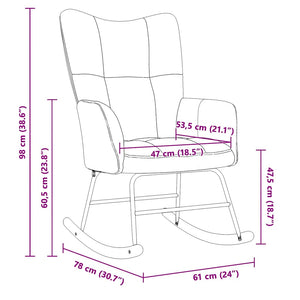 Gungstol rosa sammet