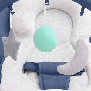 Babysitter marinblå stål