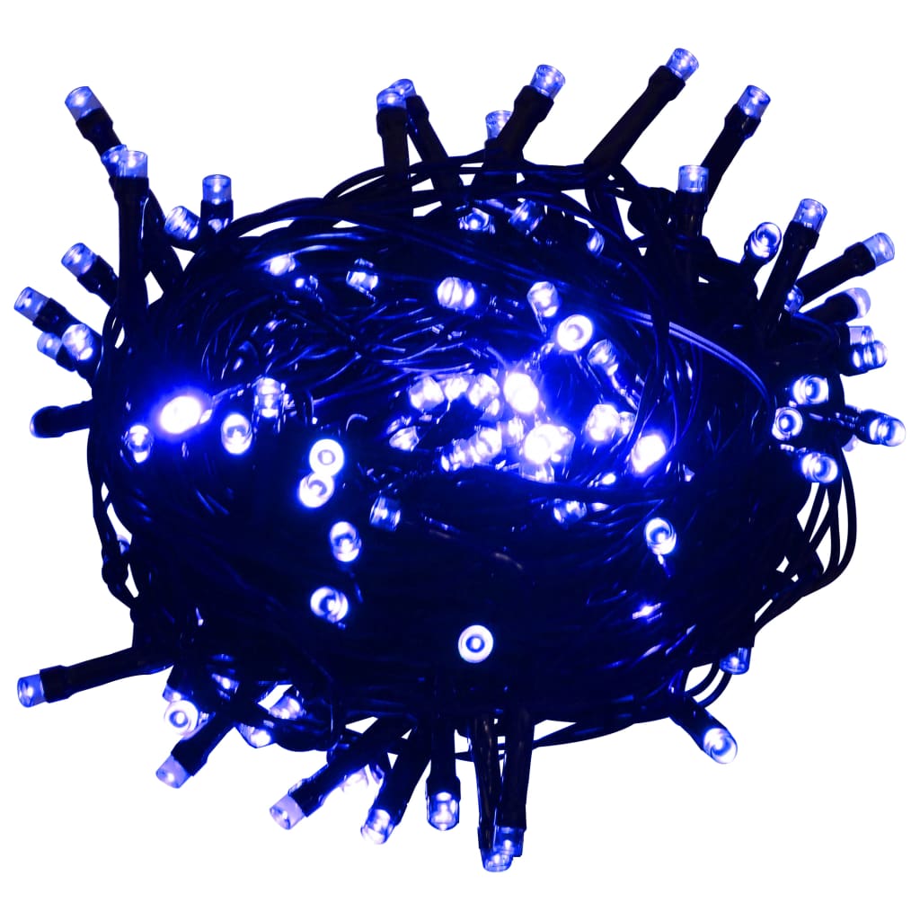 Ljusslinga med 400 lysdioder 40 m 8 ljuseffekter blå