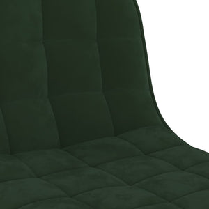 Barstolar 2 st mörkgrön sammet