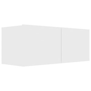 Tv-skåp 4 st vit 80x30x30 cm konstruerat trä