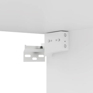 Tv-skåp 4 st vit 80x30x30 cm konstruerat trä