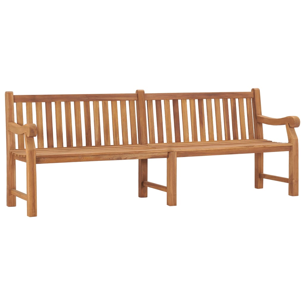 Trädgårdsbänk 228 cm massiv teak