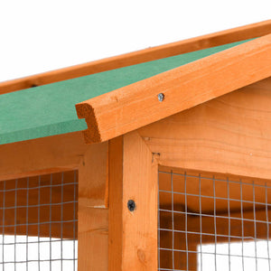 Fågelbur 68x62x166 cm massivt granträ