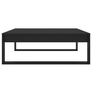 Soffbord svart 100x100x35 cm konstruerat trä