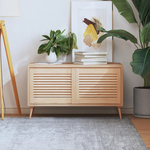 Skåpluckor lamelldesign 2 st 39,5x49,4 cm massiv furu