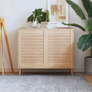 Skåpluckor lamelldesign 2 st 69x49,4 cm massiv furu