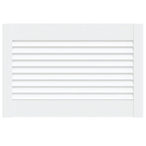 Skåplucka lamelldesign vit 39,5x59,4 cm massiv furu