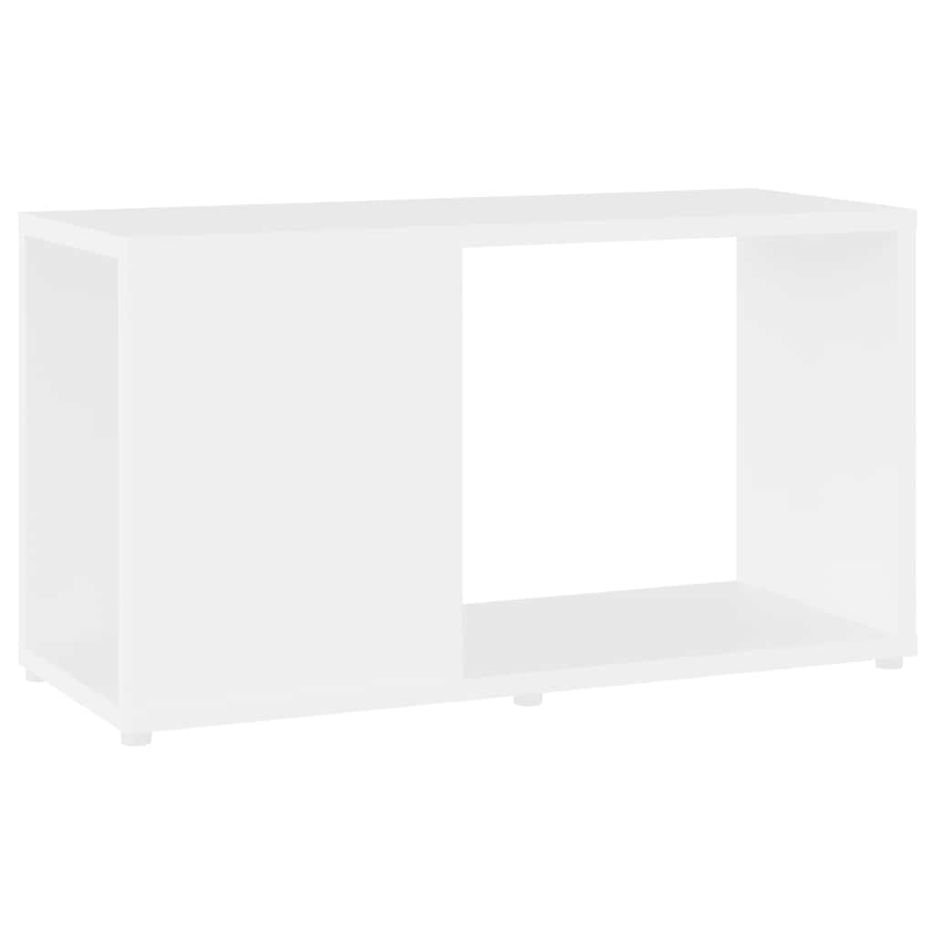 TV-bänk vit 60x24x32 cm konstruerat trä