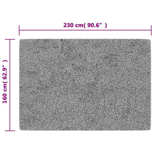 Matta tvättbar 160x230 cm svart och guld halkfri