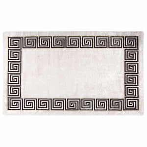 Matta tvättbar 120x180 cm ljusbeige halkfri