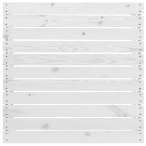 Loungegrupp för trädgården 3 delar vit massiv furu