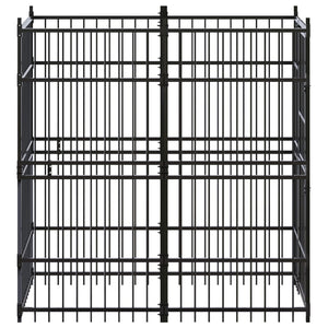 Hundgård för utomhusbruk stål 1,84 m²