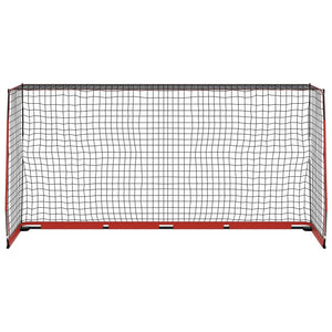 Fotbollsmål 366,5x91x183 cm stål