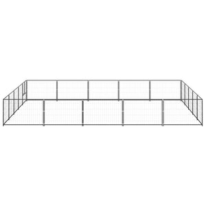 Hundgård svart 25 m² stål