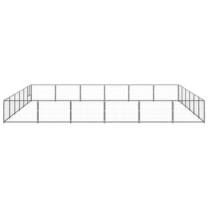 Hundgård svart 36 m² stål