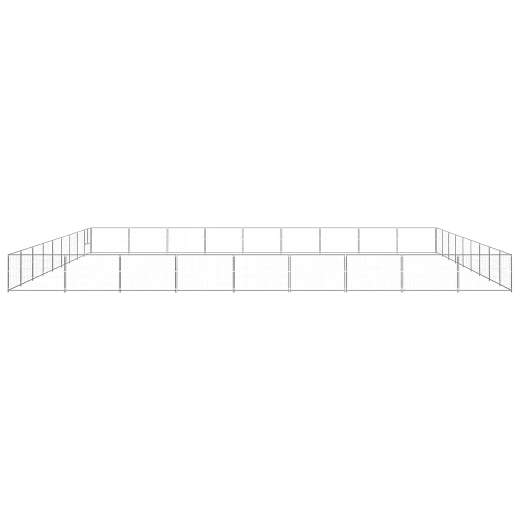 Hundgård silver 81 m² stål