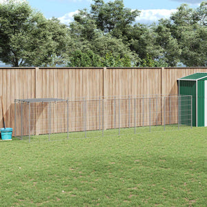 Hundgård silver 6,05 m² stål