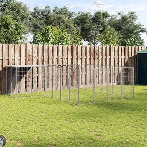 Hundgård silver 8,47 m² stål