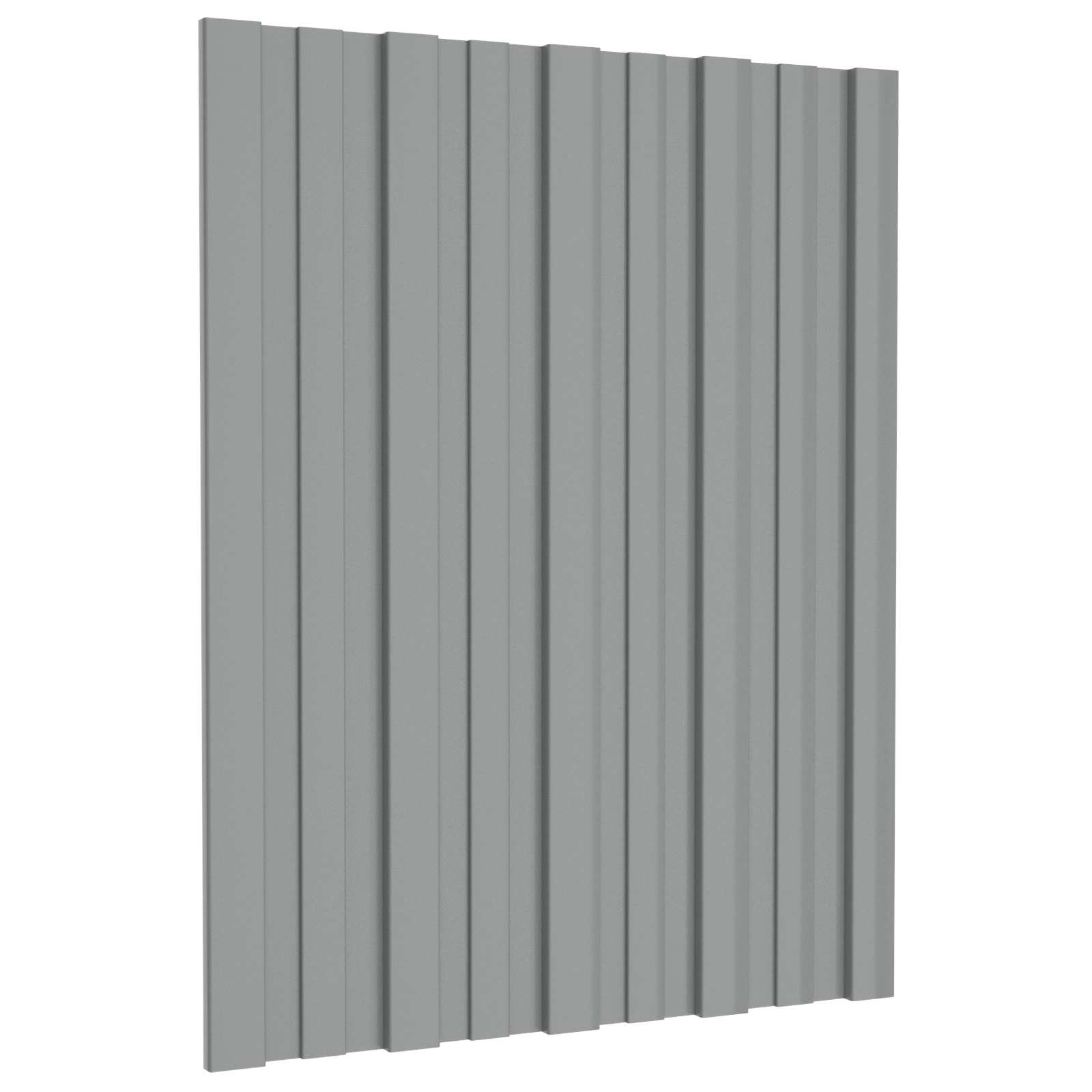 Takpanel 12 st Grå 60 x 45 cm Galvaniserat stål
