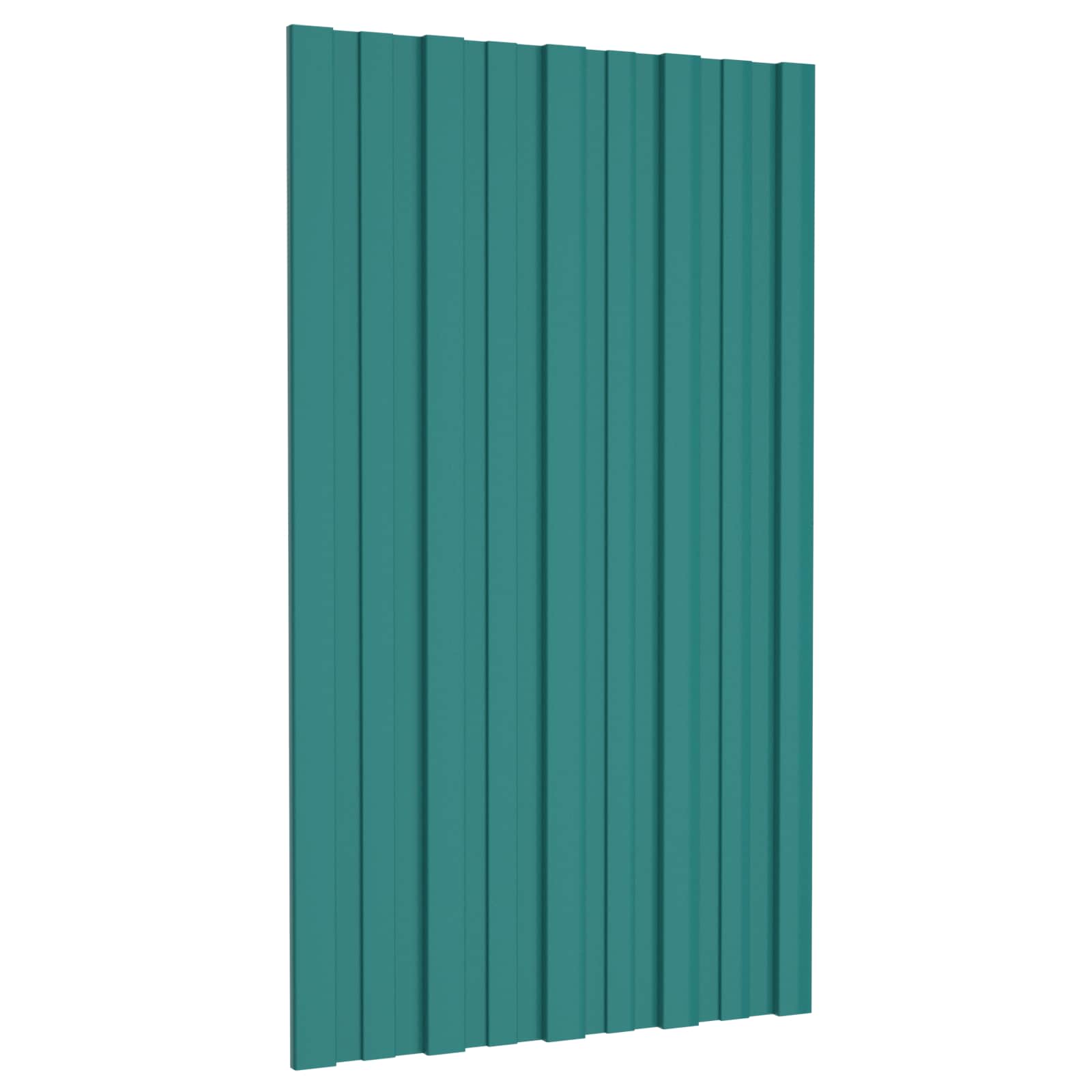 Takpanel 36 st Grön 80 x 45 cm Galvaniserat stål