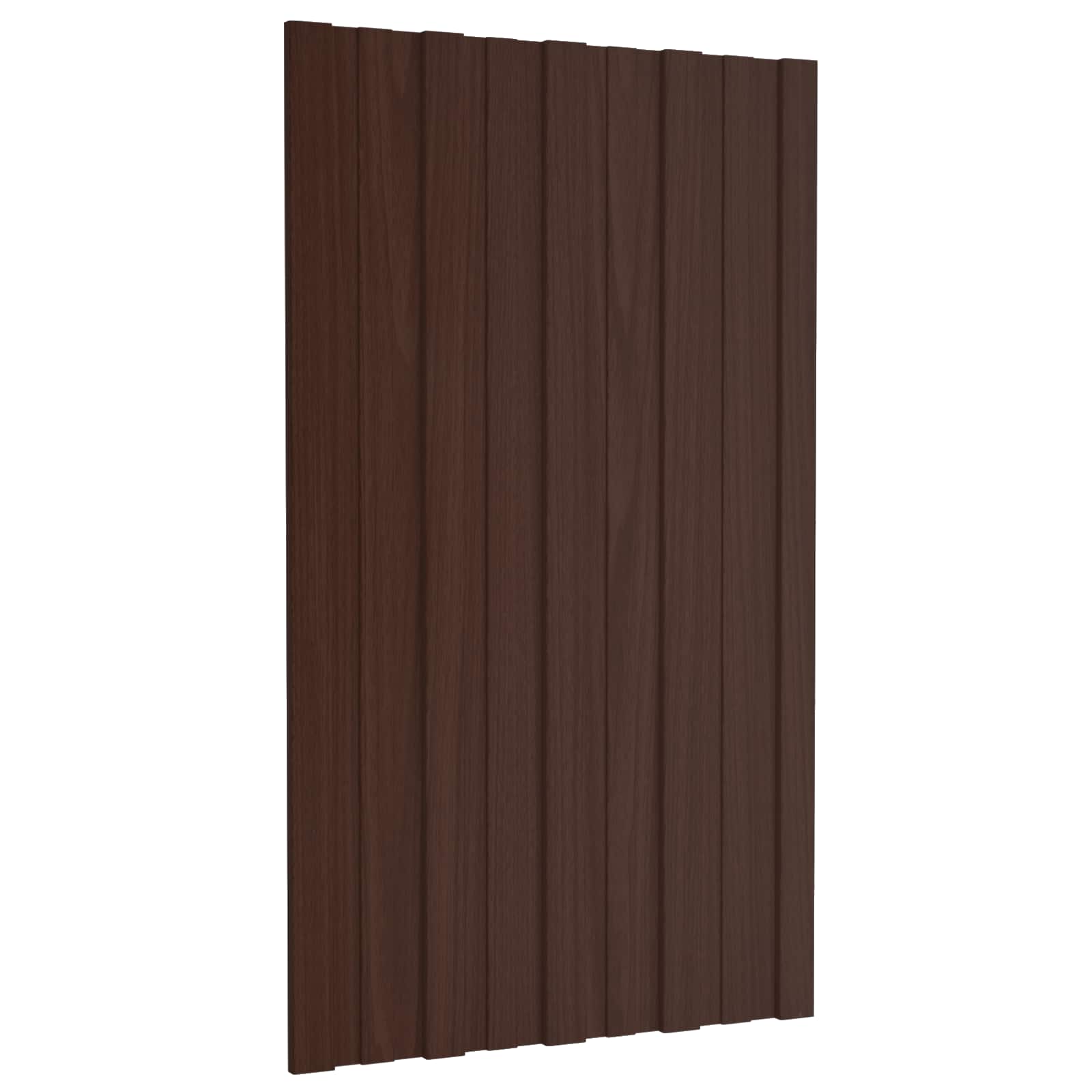 Takpanel 12 st Brun 80 x 45 cm Galvaniserat stål