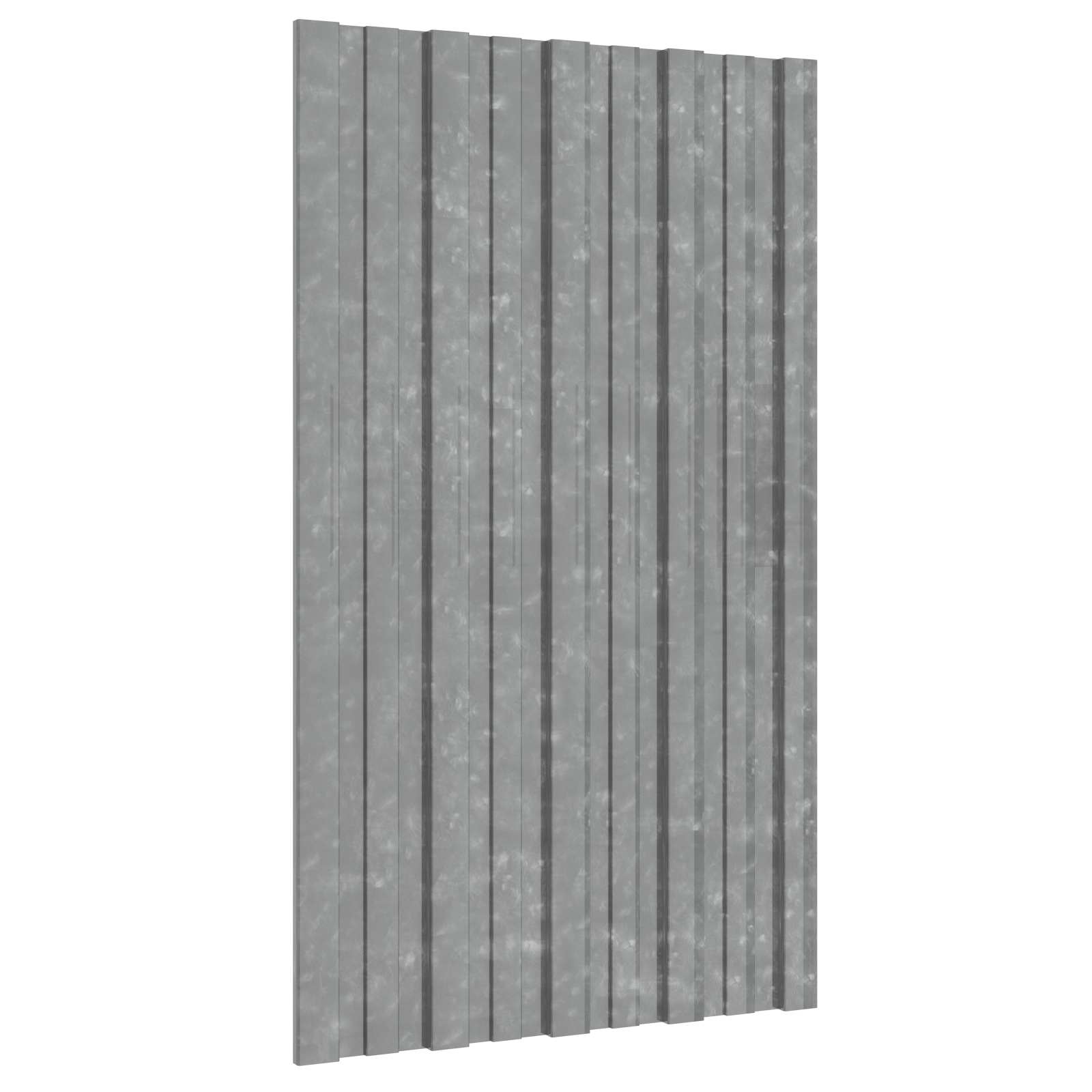 Takpanel 12 st Silver 80 x 45 cm Galvaniserat stål