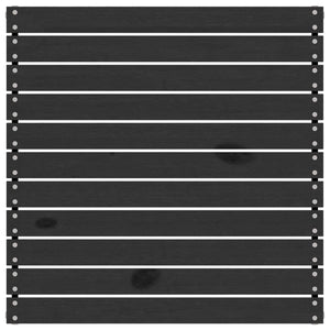 Loungegrupp med dynor svart 3 delar massiv furu