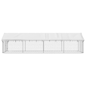 Hundgård med tak för utomhusbruk 600x200x150 cm
