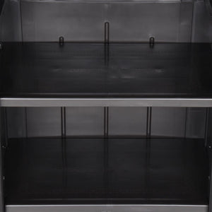 Förvaringsskåp för trädgården svart 65x45x172 cm PP-rotting