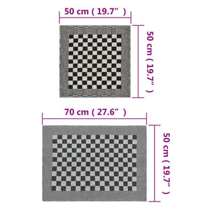 Handduksset 50 st svart och vit bomull
