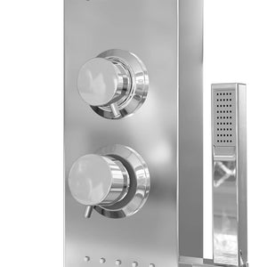 Duschpanelsystem rostfritt stål fyrkantig