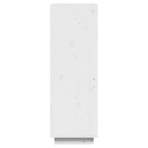 Bokhylla/Rumsavdelare vit 60x35x103 cm massiv furu