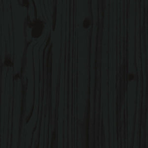 Sängbord 2 st svart 40x30x40 cm massiv furu